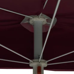 Parasol Półokrągły Ogrodowy Przyścienny Bordowy Na Taras Balkon Ogród