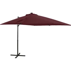 Parasol wiszący Czerwony 250 cm vidaXL