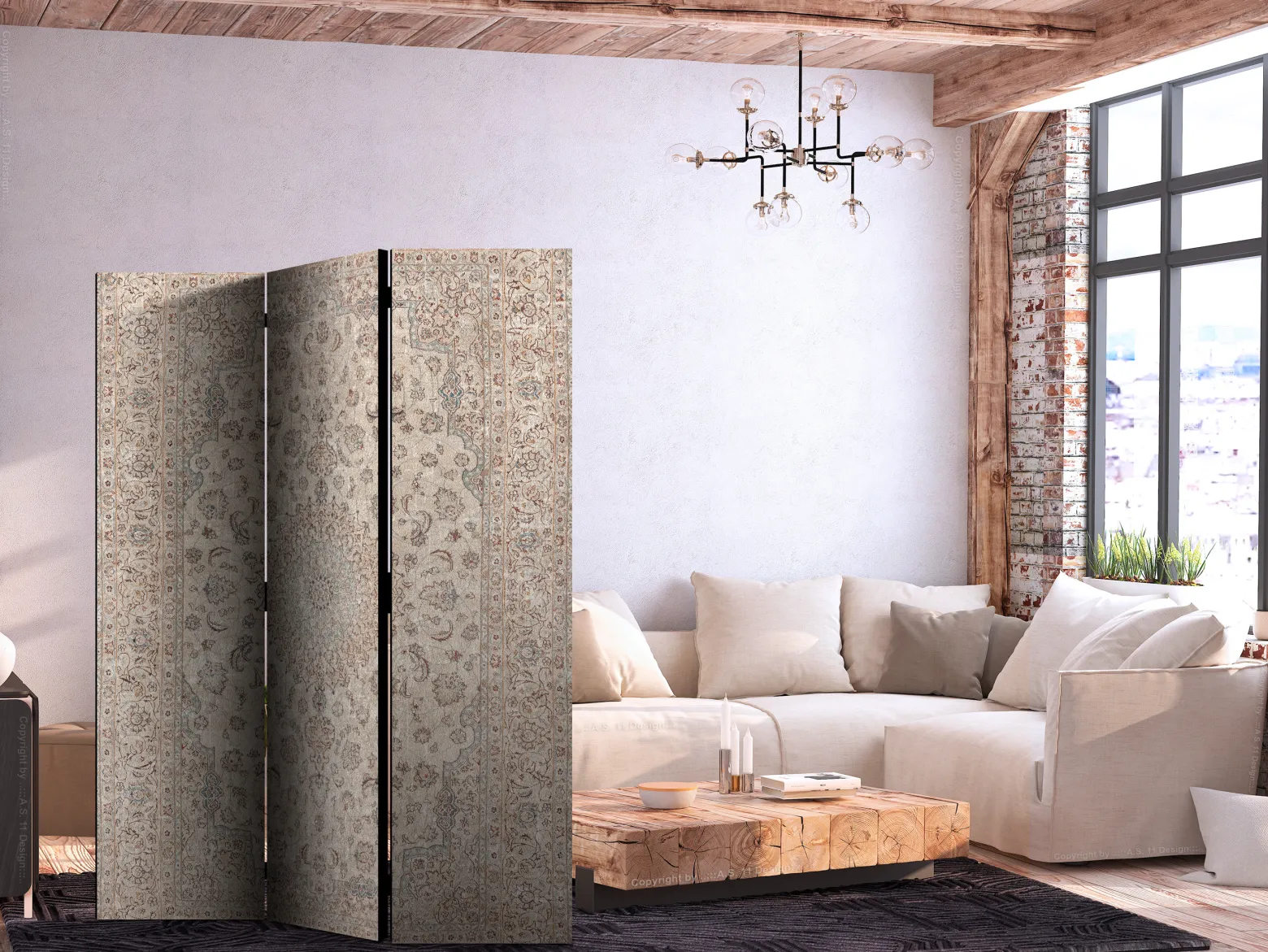 Parawan Jednostronny Pustynne Noce 135x172cm