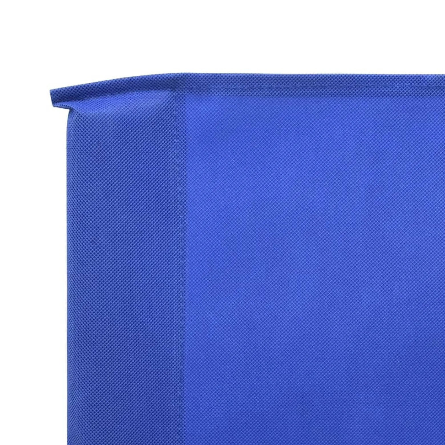 Parawan Ogrodowy Osłona 3-skrzydłowy z tkaniny 400x80 cm błękit lazur