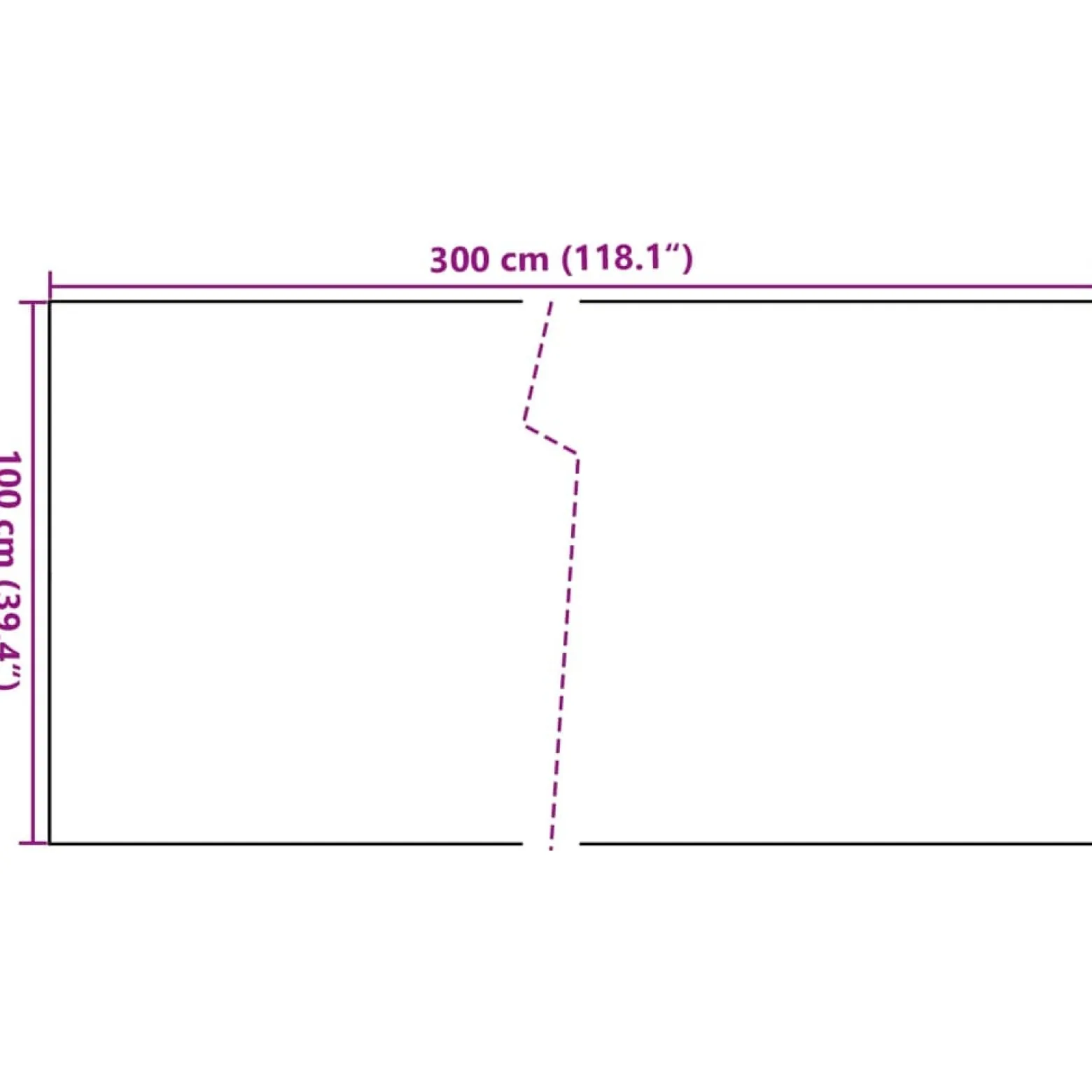 Parawan Balkonowy Mata Balkonowa Osłona Balkon Taras 300x100 cm