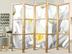 Parawan Japoński 5-panelowy Świetliste Tulipany 225x172cm