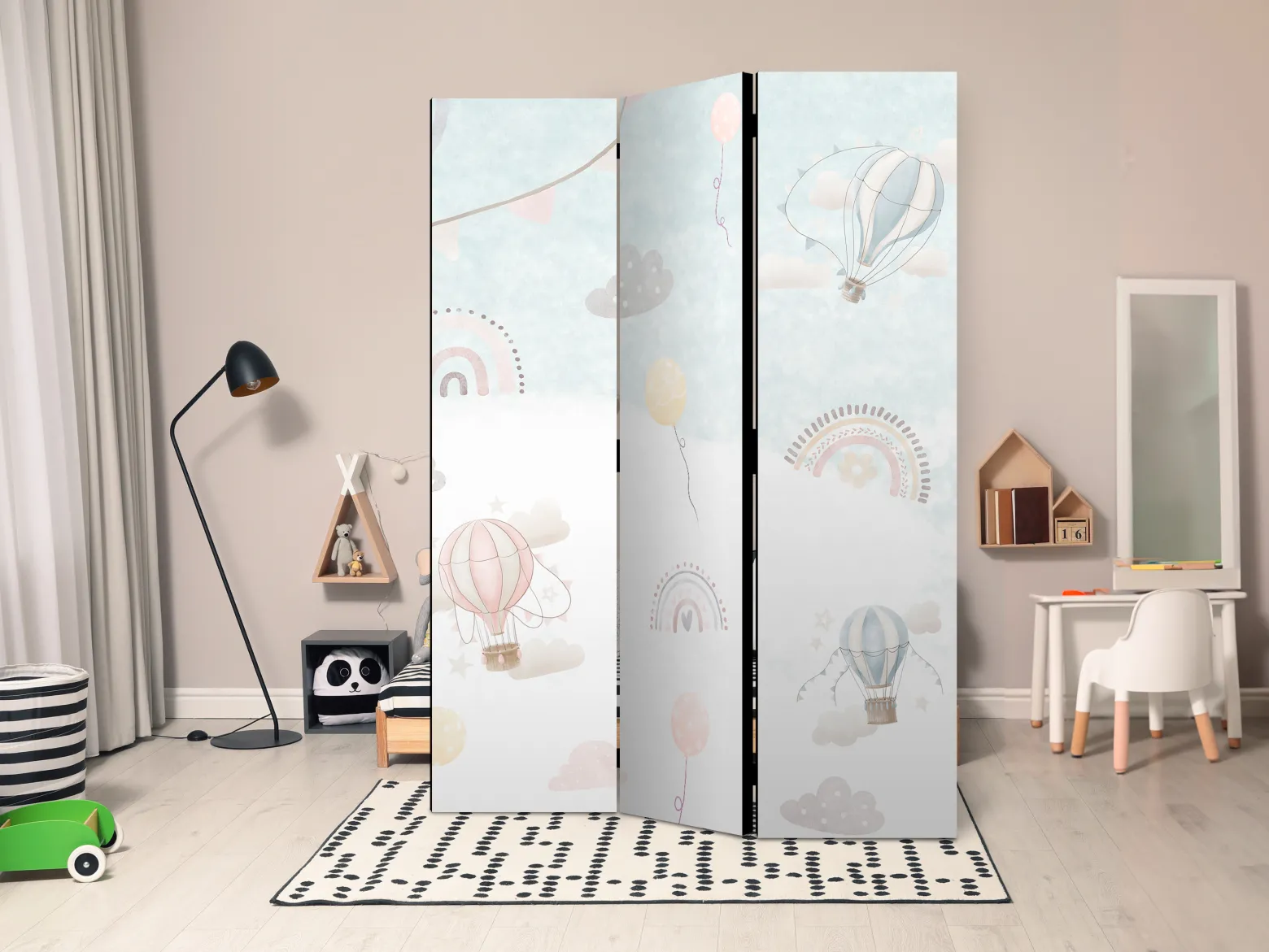 Parawan Jednostronny Balony Na Niebie 135x172cm