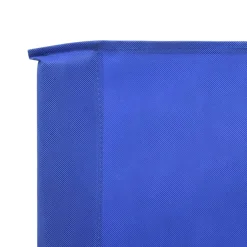 Parawan Ogrodowy Osłona 3-skrzydłowy z tkaniny 400x80 cm błękit lazur