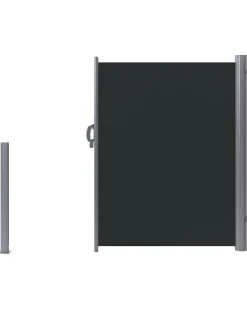 Parawan ogrodowy rozsuwany 160x300 szary