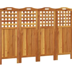 Parawan Pokojowy Składany Parawan Dekoracyjny Drewniany Brąz 162x2x115 cm
