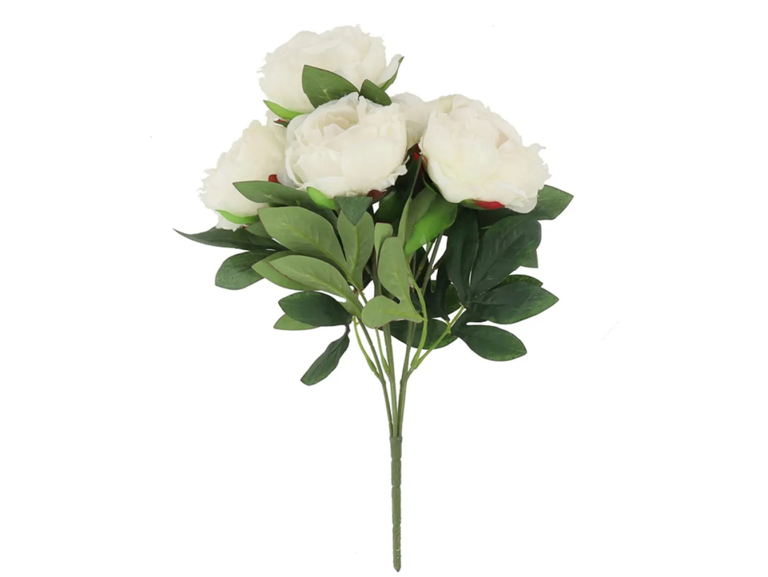 Peonia bukiet 18 cm biały