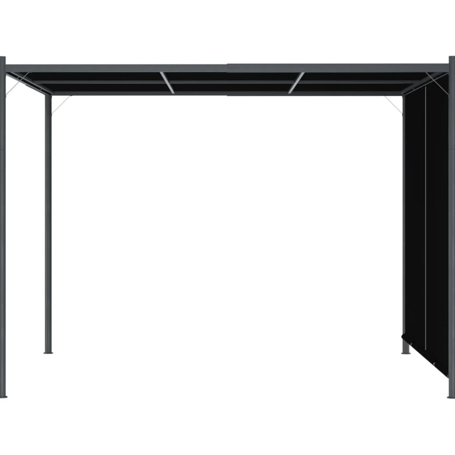 Pergola Antracyt Stal vidaXL