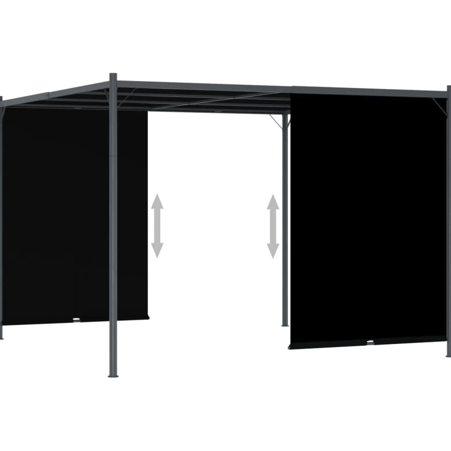Pergola Antracyt Stal vidaXL
