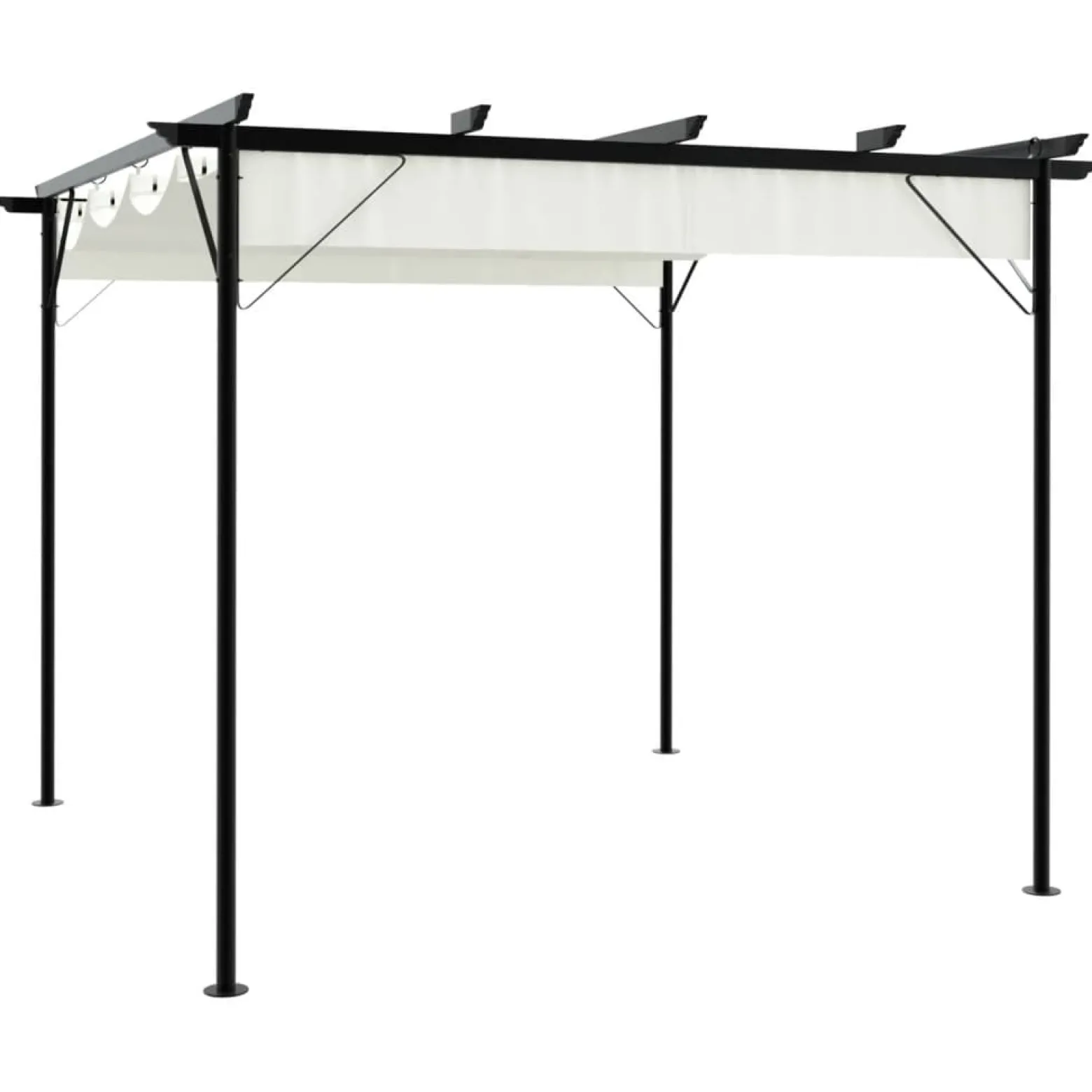 Pergola Kremowy Stal vidaXL