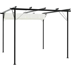Pergola Kremowy Stal vidaXL