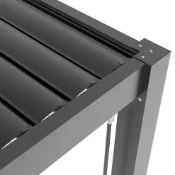 Pergola ogrodowa Luxe 5.8x4m podwójna, manualna aluminiowa antracytowa