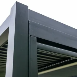 Pergola ogrodowa Luxe 5.8x4m podwójna, manualna aluminiowa antracytowa