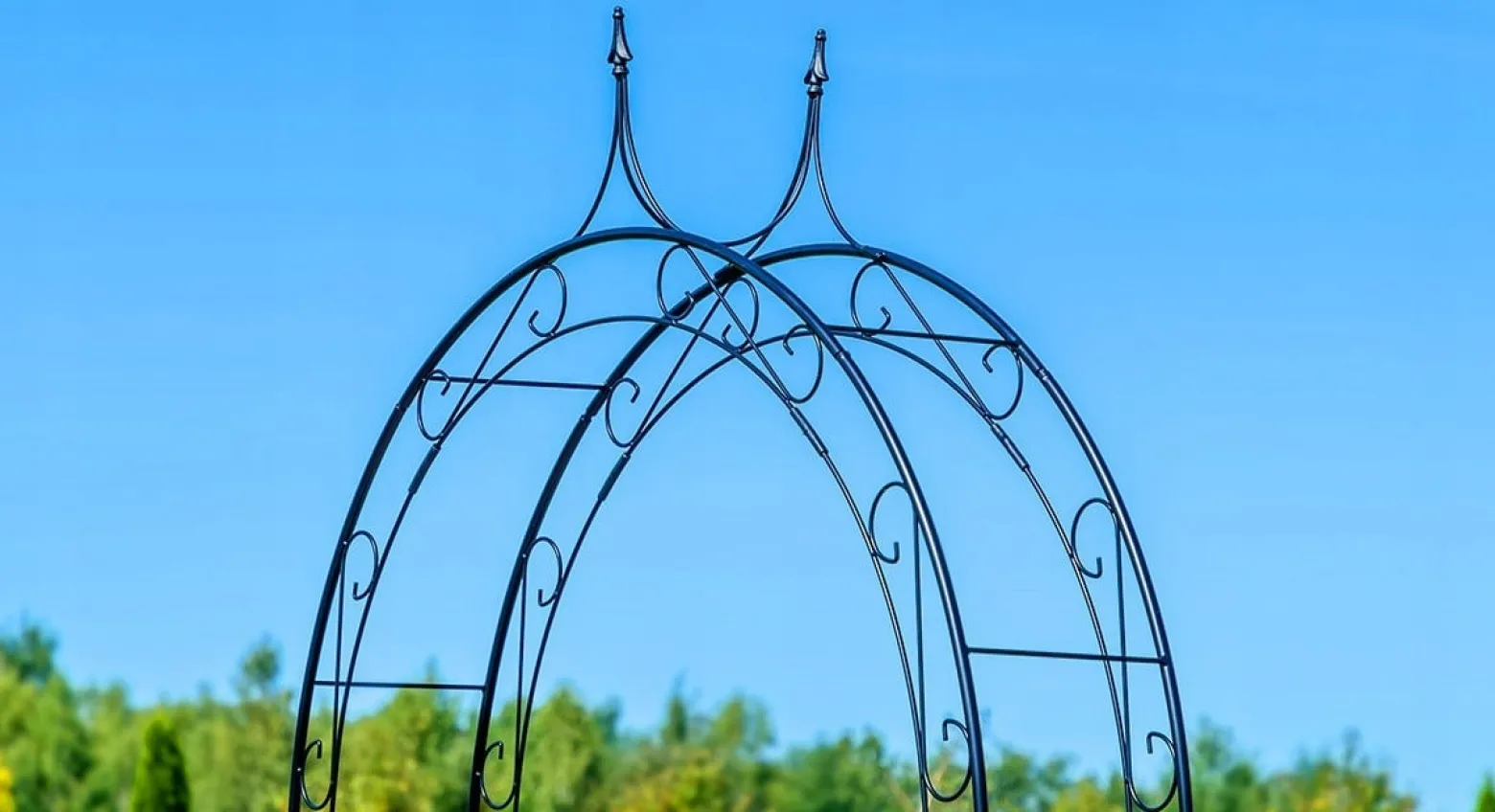 Pergola Ogrodowa Metalowa Łuk Na Kwiaty Róże 281cm