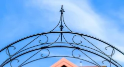 Pergola Ogrodowa Metalowa Łuk Na Kwiaty Róże 281cm