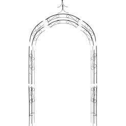Pergola Ogrodowa Metalowa Łuk Na Kwiaty Róże 281cm