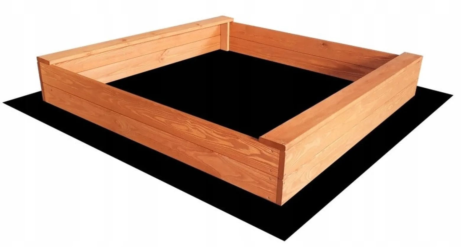 Piaskownica Drewniana Impregnowana Slim 120x120 + Gratis