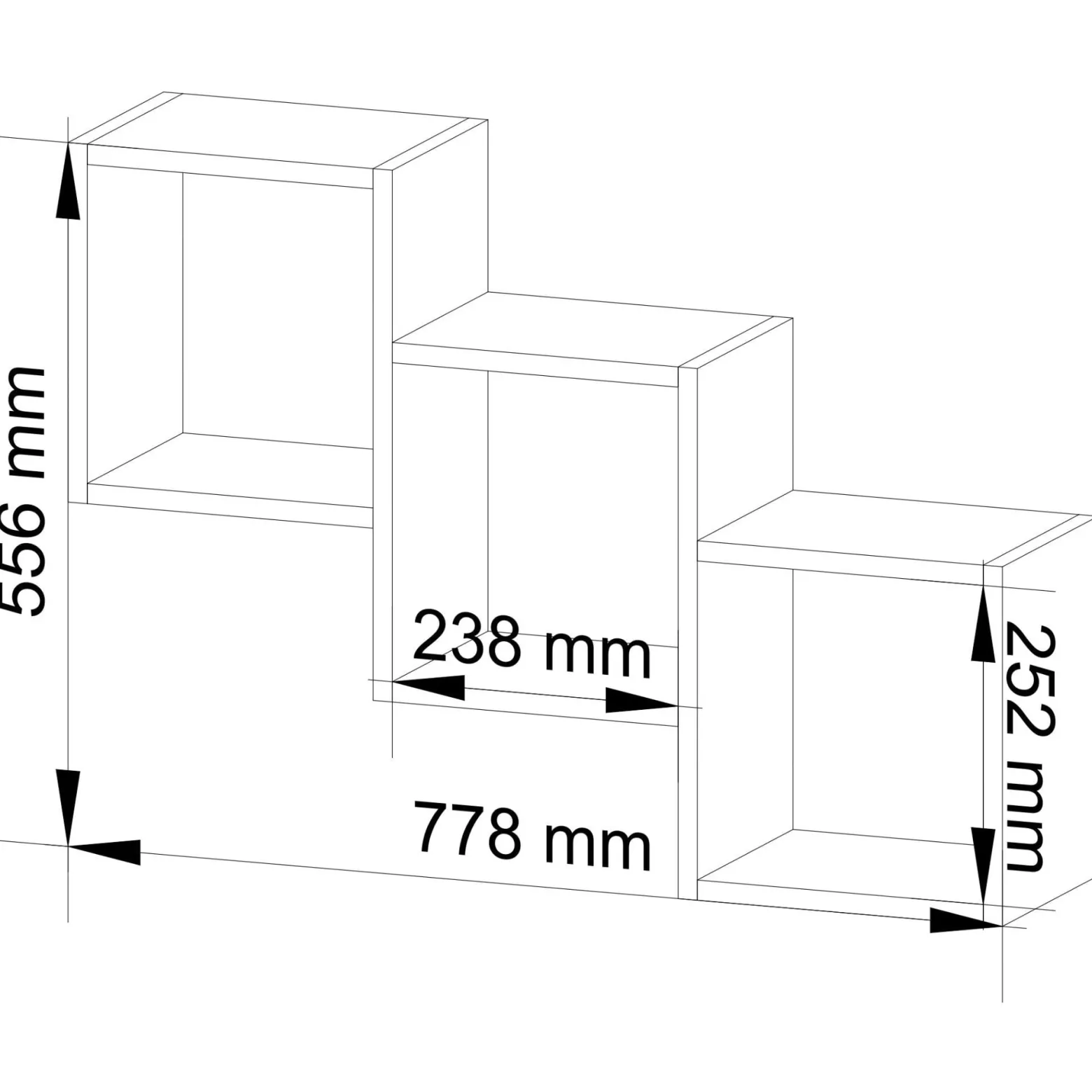 Półka AKORD STAR Biała 78 cm mat 78x20x55 cm