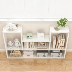 Półka biała nowoczesna loft na książki otwarta 100 cm