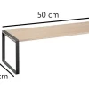 Półka Blackwood naturalna/czarna