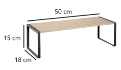 Półka Blackwood naturalna/czarna