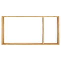 Półka ścienna Ember 70x15x35,5 cm bambusowa prostokątna
