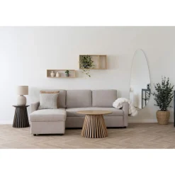 Półka ścienna Ember 70x15x35,5 cm bambusowa prostokątna