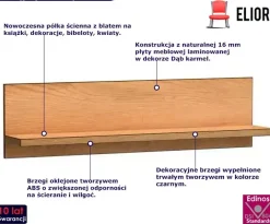 Półka ścienna na dekoracje - Xyren