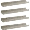 Półka ścienna Szary 40 x 9 x 3 cm MDF vidaXL