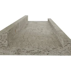 Półka ścienna Szary 40 x 9 x 3 cm MDF vidaXL