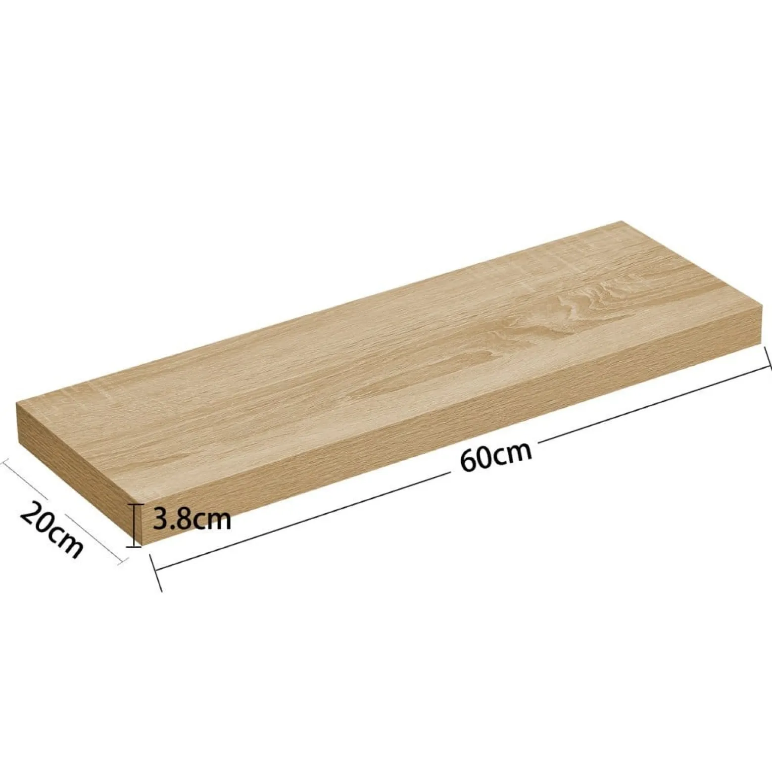 Półka 60cm - sonoma - LWS026B11