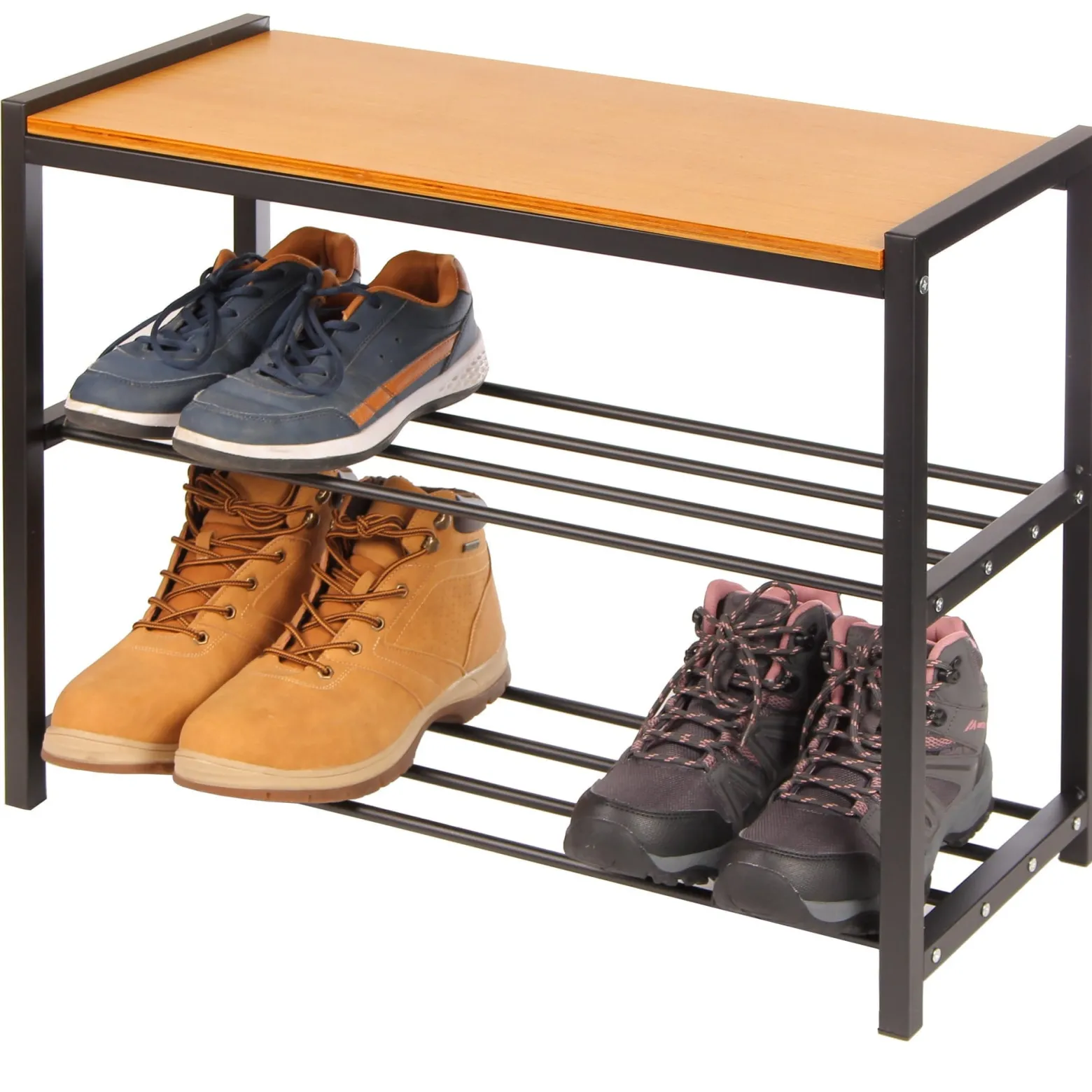 Półka regał stojak na buty 3-poziomowa 61x30x47,5cm BRUNBESTE BB-3424
