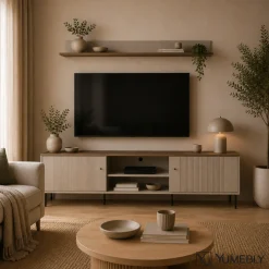 Półka TIRAMISU - Kaszmir/Dąb Antyczny | 150x25x17,6 cm