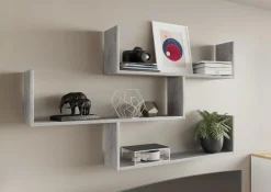 Półka wisząca THETA beton regał na książki zdjęcia