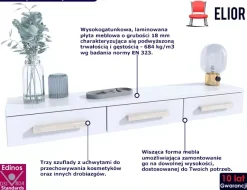 Półka wisząca z szufladami - Manix