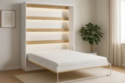 Półkotapczan Perfekt 160x200 pionowy Dąb+Czarny