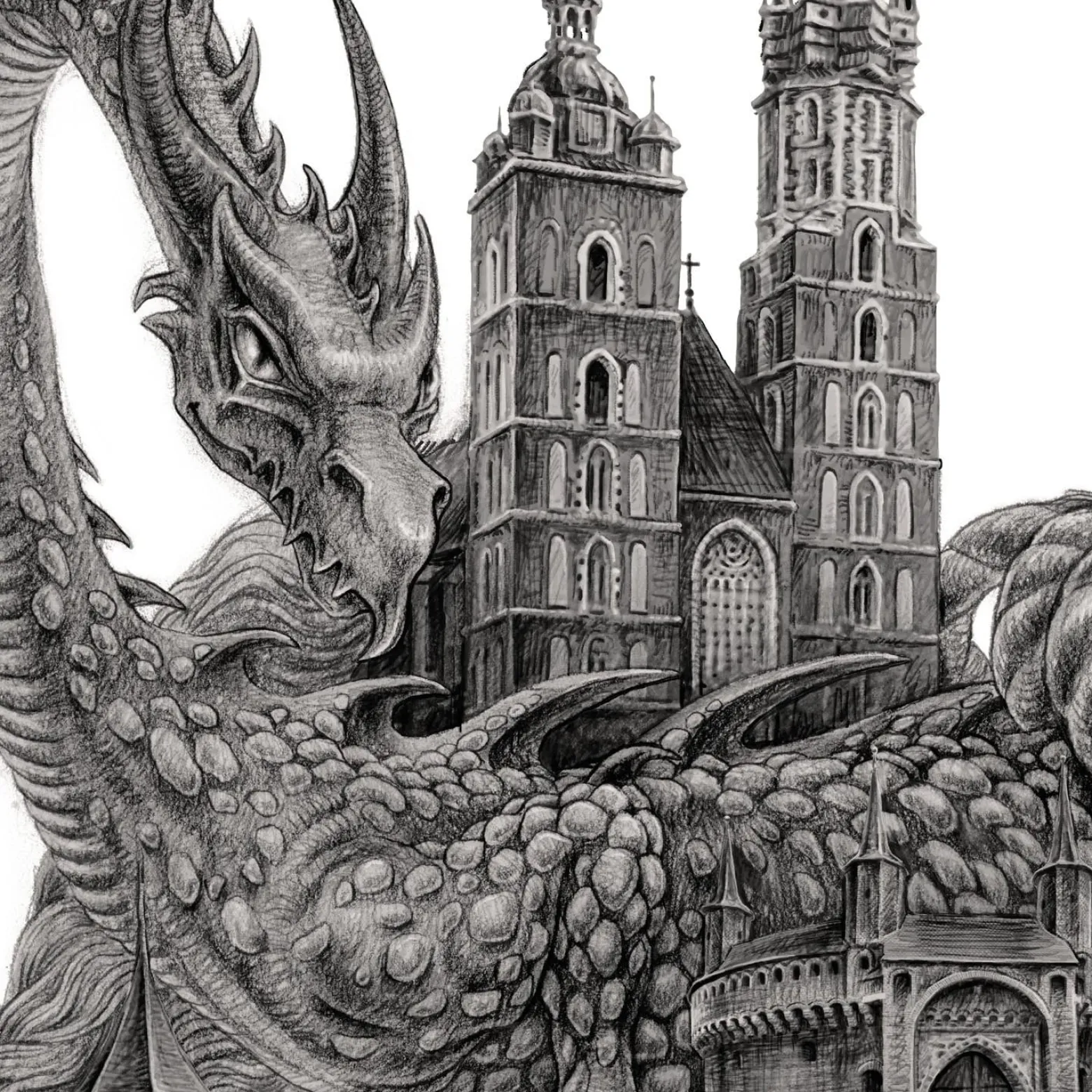 Plakat Kraków, elegancka dekoracja 20x30 cm