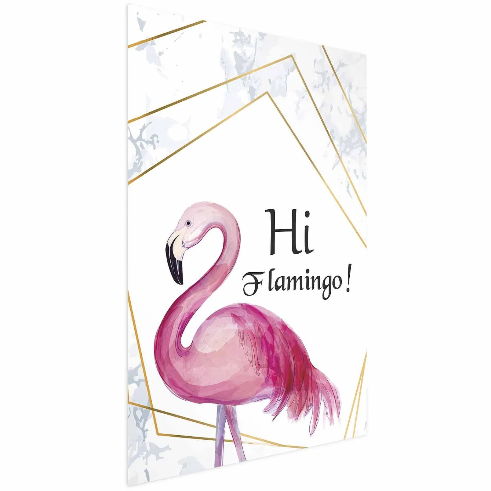 Plakat Hi flamingo 21x30 cm