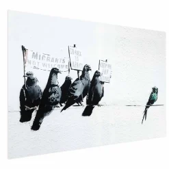 Plakat Ksenofobiczne gołębie 30x21 cm