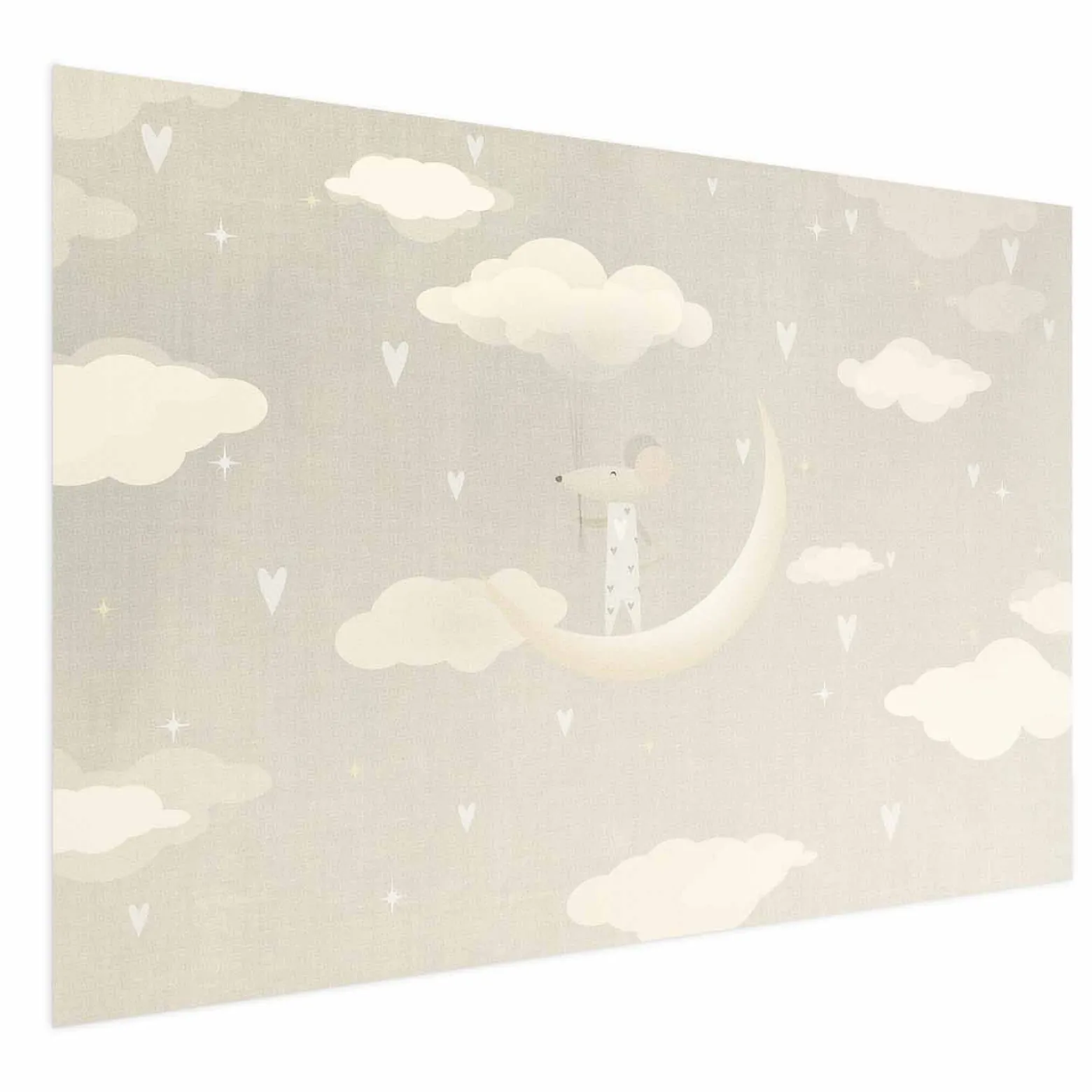 Plakat Myszka na księżycu 30x21 cm