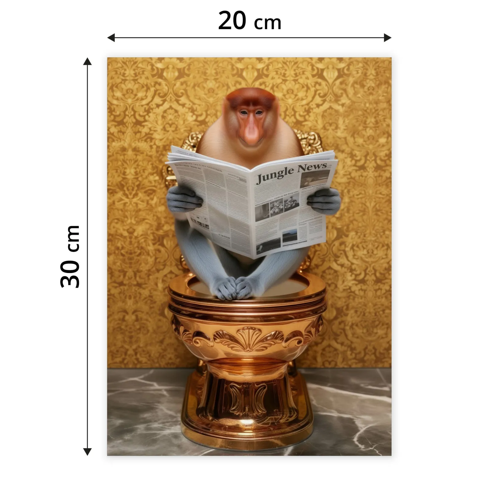 Plakat Nosacz w toalecie 20x30cm