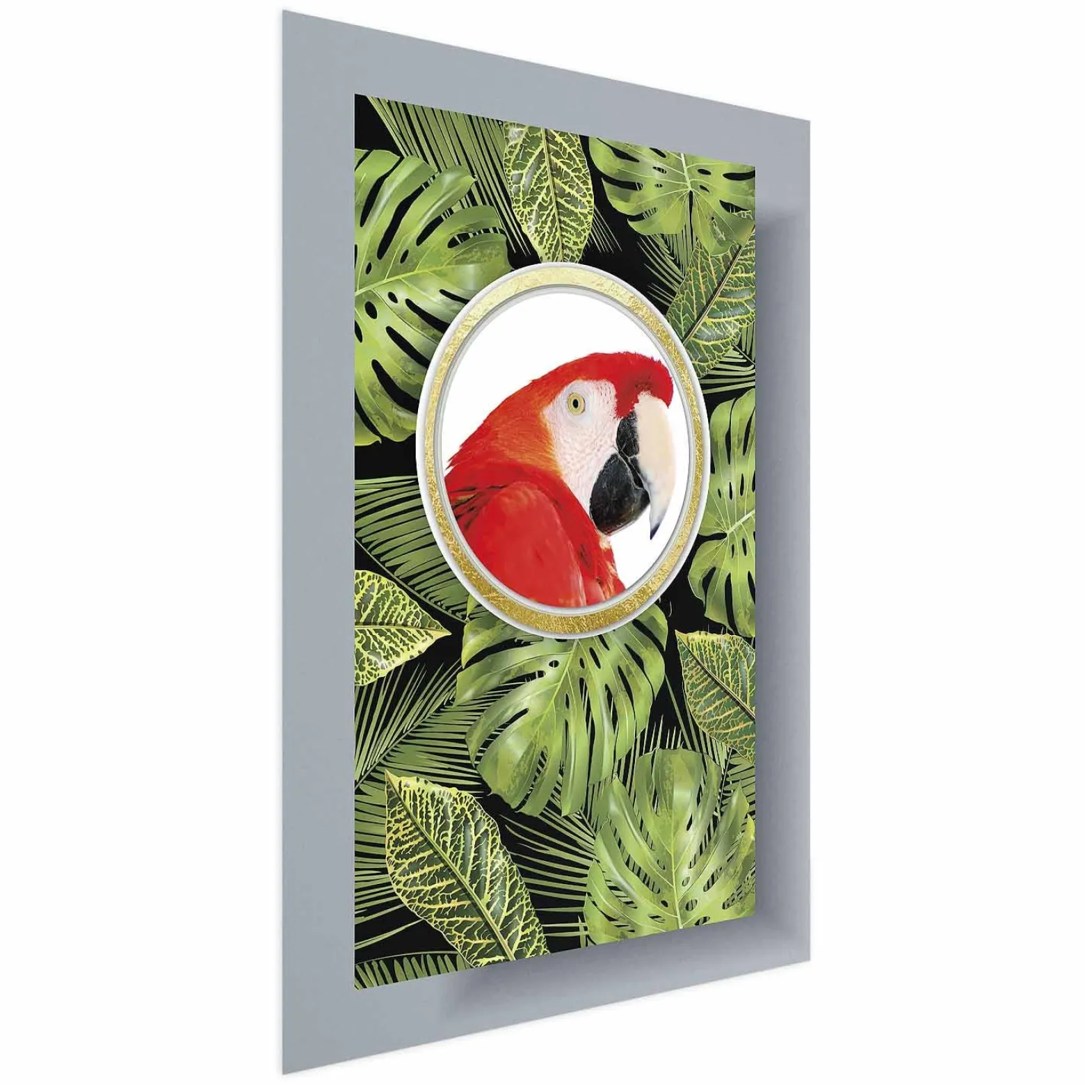 Plakat Papuga w dżungli 21x30 cm