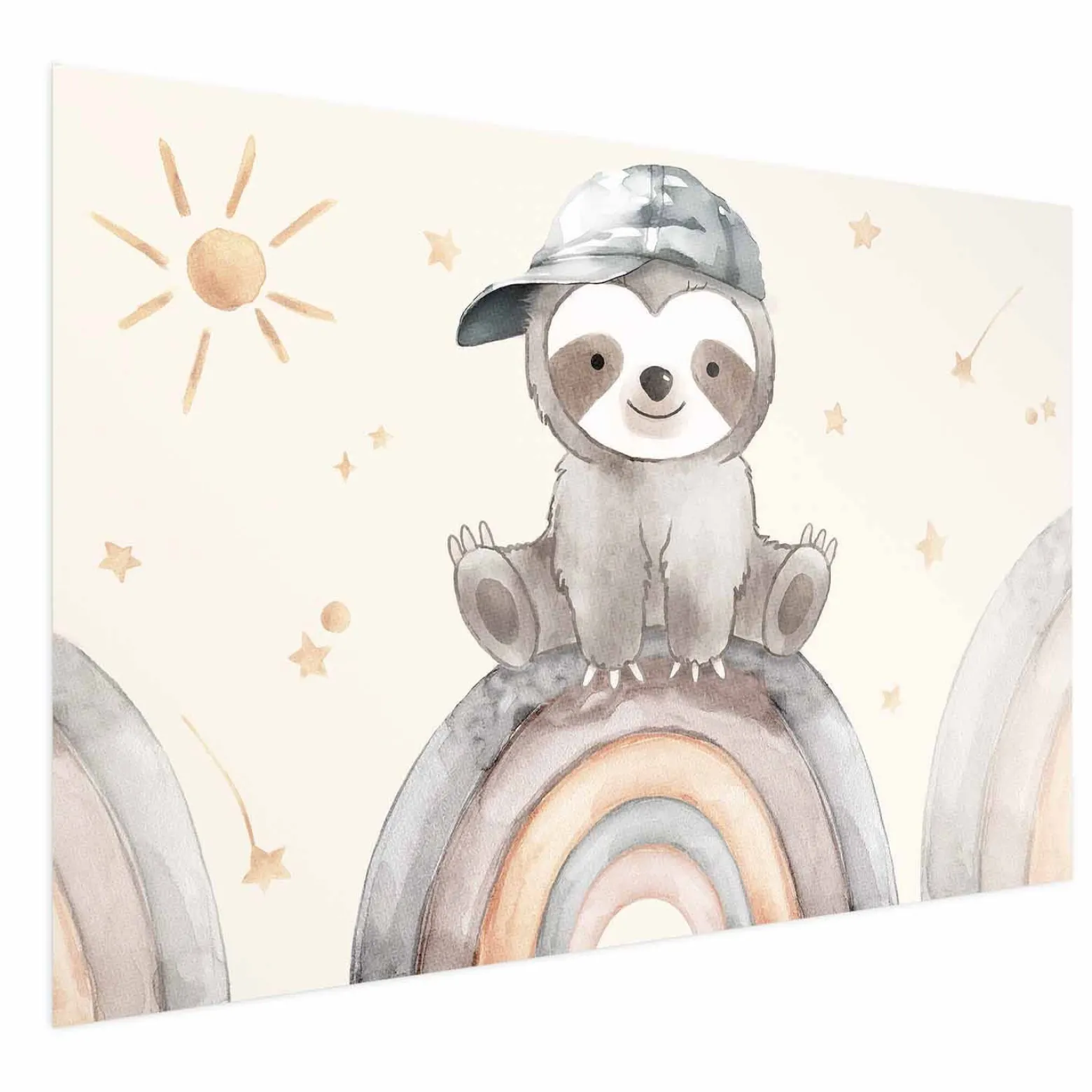 Plakat Pośród gwiazdek i tęcz 30x21 cm