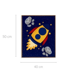 Plakat w ramce kosmos PLANET, 40 x 50 cm