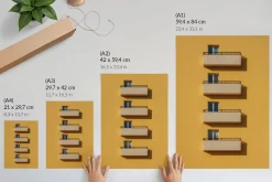 Plakaty canvas A4 Żółta fasada balkony minimalizm projektu El