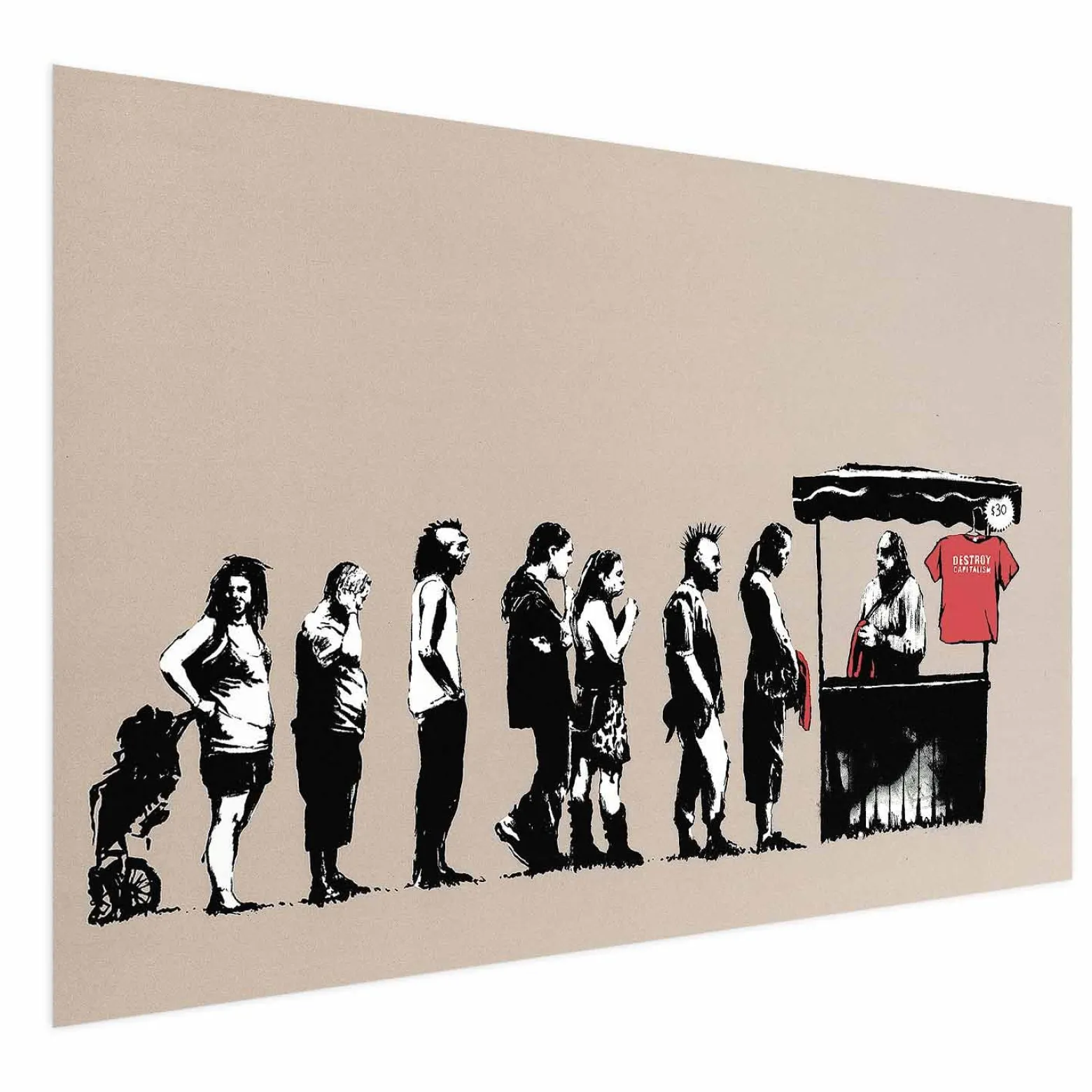 Plakat Zniszczyć kapitalizm 30x21 cm