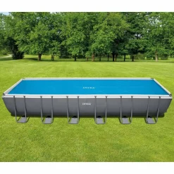 Plandeka solarna do basenu Niebieski 716 x 346 cm Polietylen INTEX