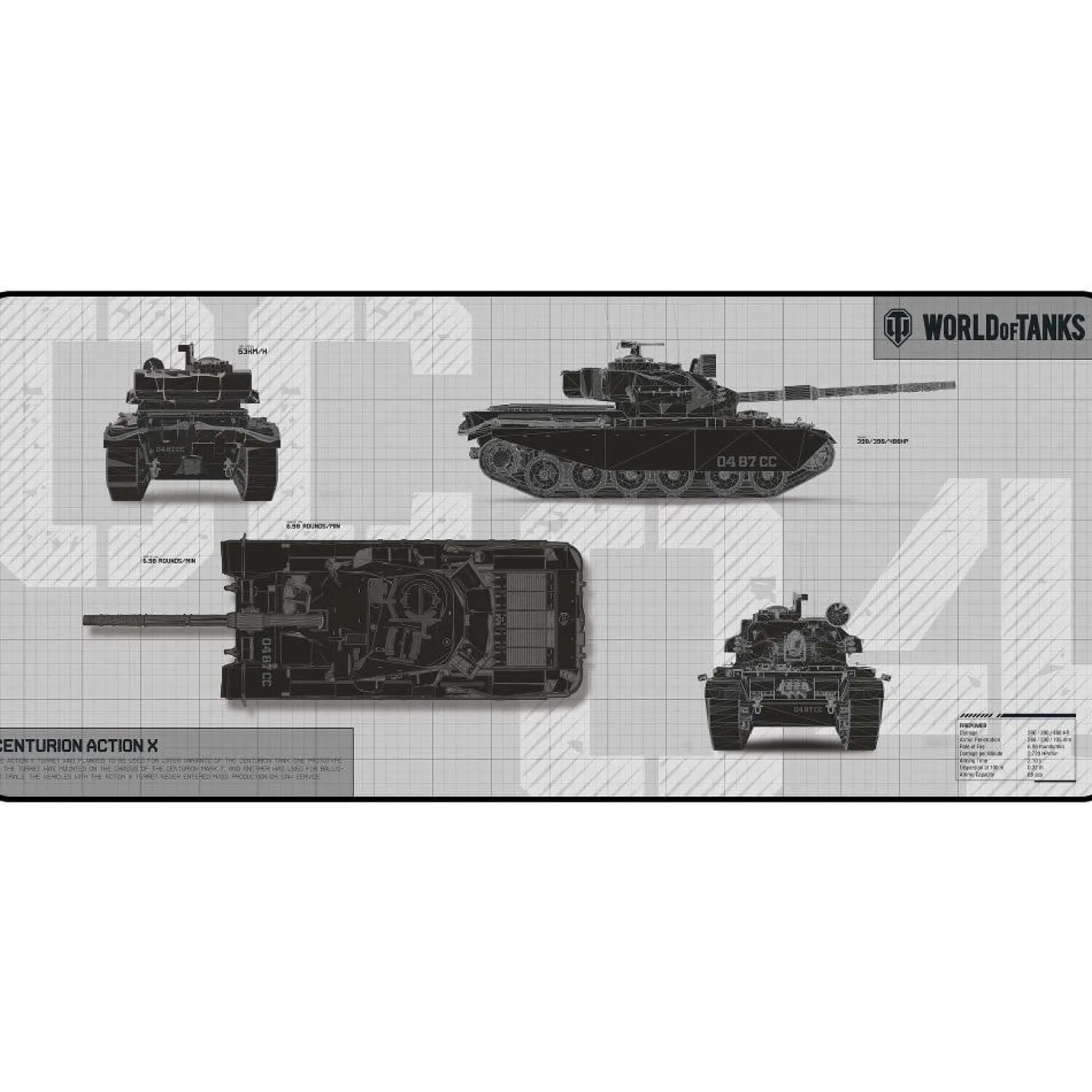 Podkładka Pod Mysz Yenkee World Of Tanks Ypm Wt90 Defender