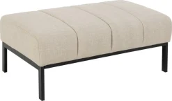 PODNÓŻEK Caix beżowy Z TKANINY STRUKTURALNEJ 61x100x41cm