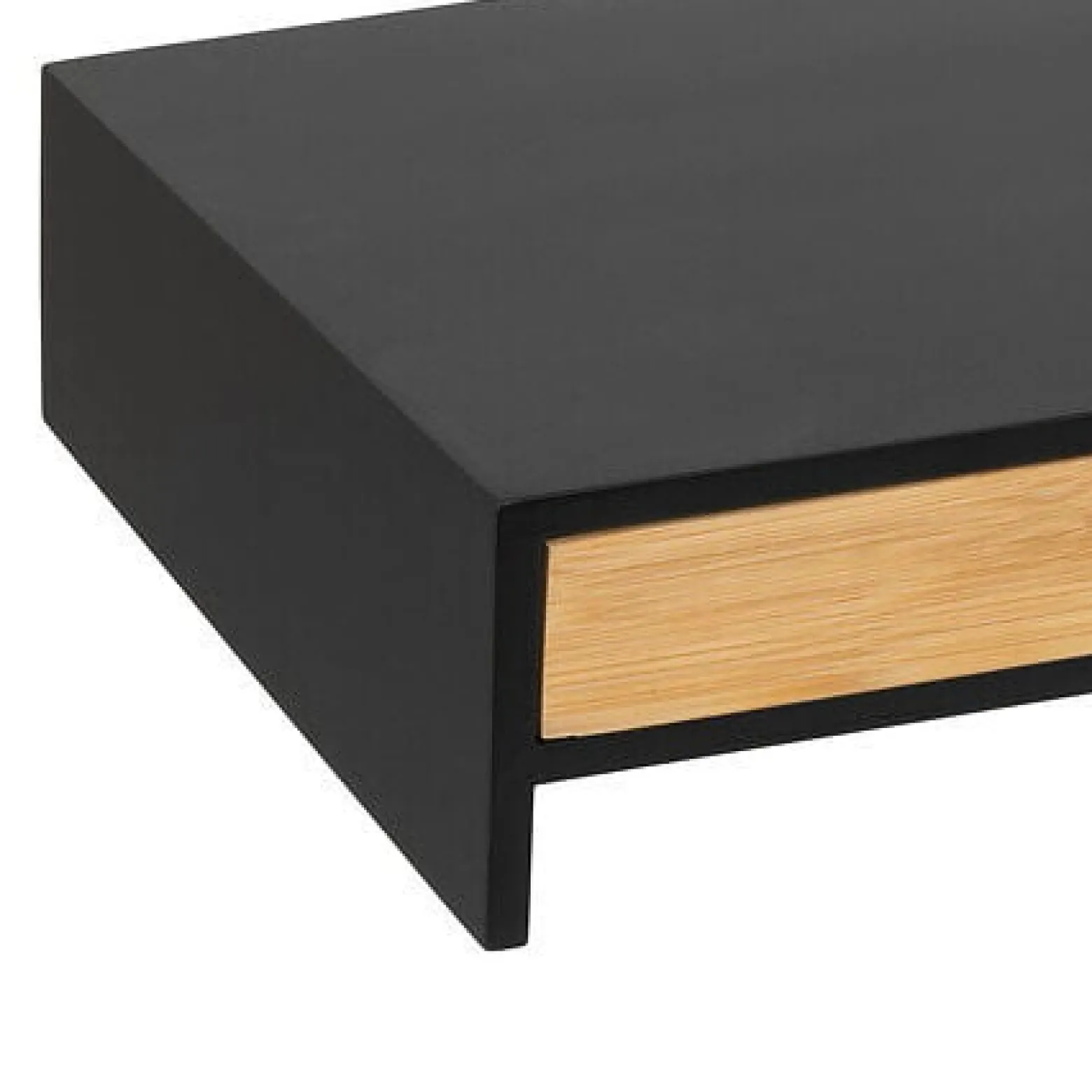 PODSTAWKA POD MONITOR Blackbamboo z szufladą BAMBUS i MDF